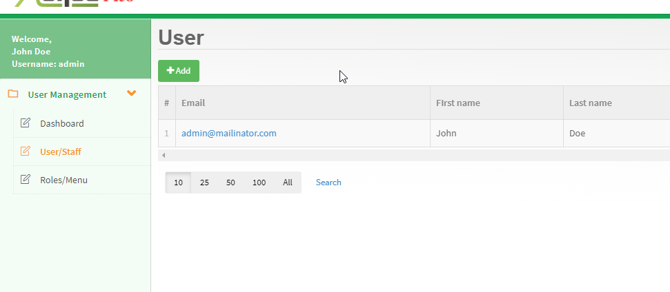 Add user